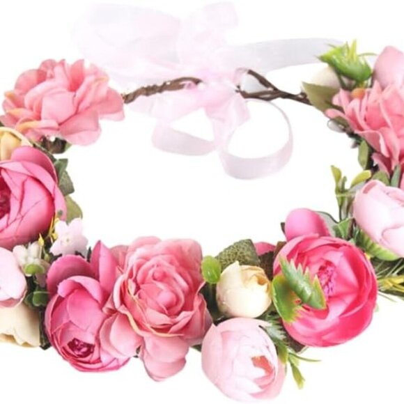 Floral Cloth Headband Bridal Hair Accessories Wedding Party Photo Prop